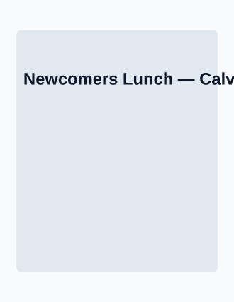 Newcomers Lunch — Church Events flyer template