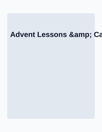 Advent Lessons & Carols — Church Events flyer template