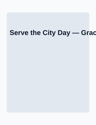 Serve the City Day — Church Events flyer template