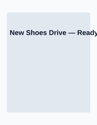 New Shoes Drive — Drives flyer template