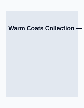 Warm Coats Collection — Outreach flyer template