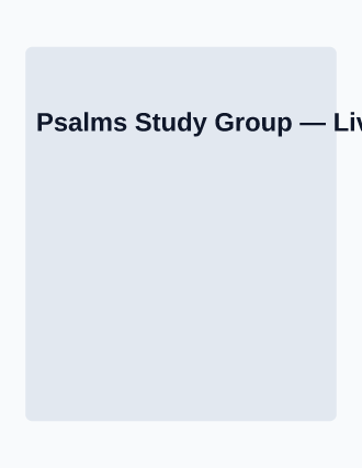 Psalms Study Group — Studies flyer template