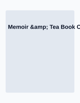 Memoir & Tea Book Club — Studies flyer template