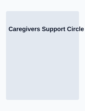 Caregivers Support Circle — Studies flyer template