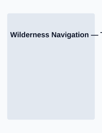 Wilderness Navigation — Skills flyer template