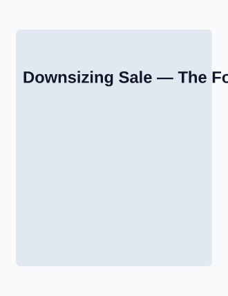 Downsizing Sale — Garage Sales flyer template