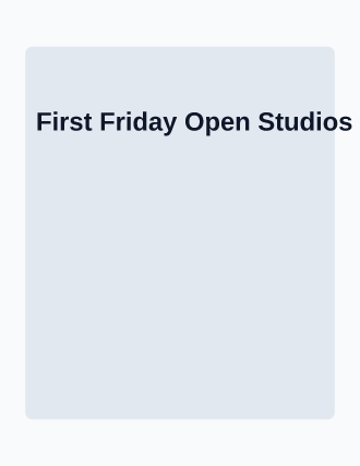 First Friday Open Studios — Artist Studios flyer template
