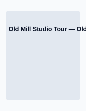 Old Mill Studio Tour — Artist Studios template