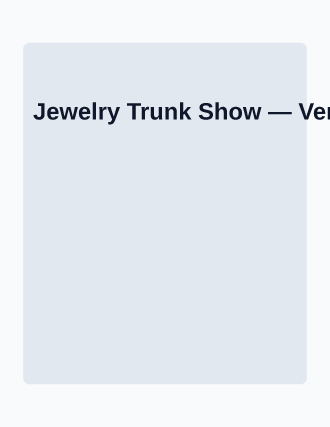 Jewelry Trunk Show — Artist Studios flyer template