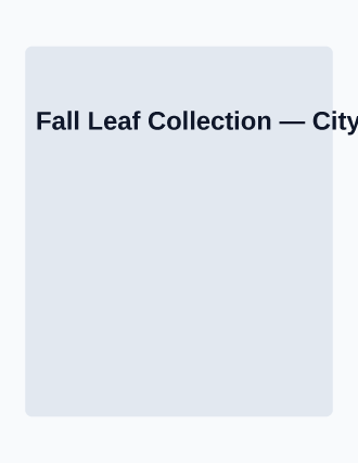 Fall Leaf Collection — City Services template