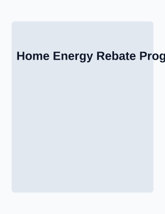 Home Energy Rebate Program — City Services flyer template