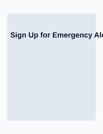Sign Up for Emergency Alerts — City Services flyer template