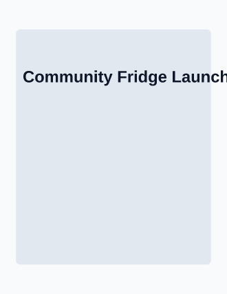 Community Fridge Launch — Neighborhood Services flyer template