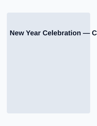 New Year Celebration — Upcoming Events flyer template