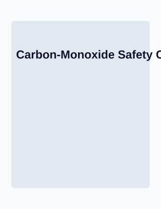 Carbon-Monoxide Safety Clinic — Preventions flyer template