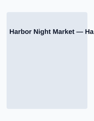 Harbor Night Market — Street Fairs template