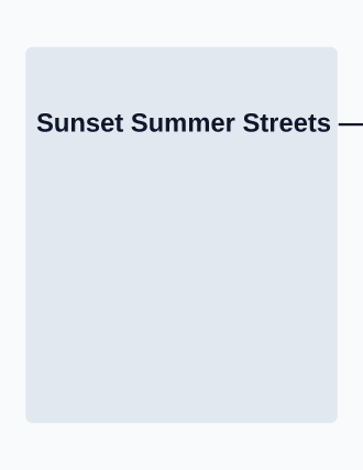Sunset Summer Streets — Street Fairs flyer template