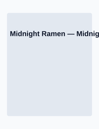 Midnight Ramen — Pop-up Restaurants template