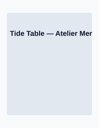 Tide Table — Pop-up Restaurants flyer template