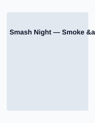 Smash Night — Pop-up Restaurants flyer template