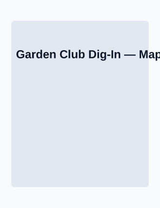 Garden Club Dig-In — School Clubs flyer template