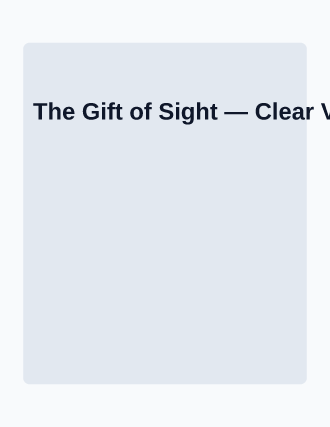 The Gift of Sight — Donations Drives template