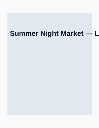 Summer Night Market — Farmer Markets template