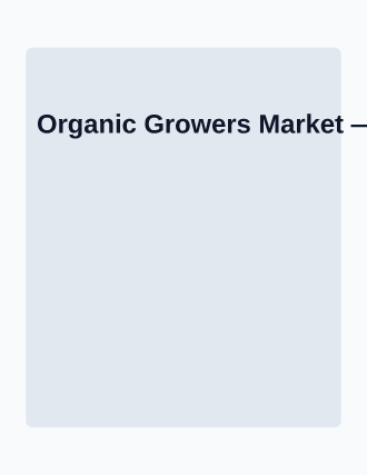 Organic Growers Market — Farmer Markets template