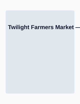 Twilight Farmers Market — Farmer Markets flyer template