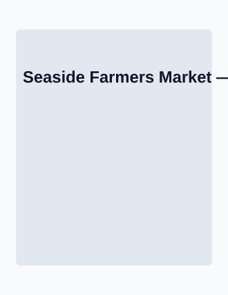 Seaside Farmers Market — Farmer Markets flyer template