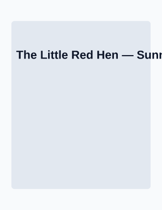 The Little Red Hen — School Plays flyer template