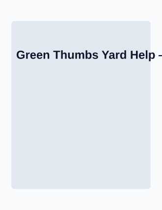 Green Thumbs Yard Help — Kid Ventures template