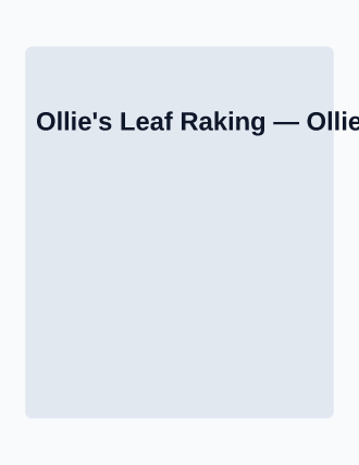 Ollie's Leaf Raking — Kid Ventures flyer template