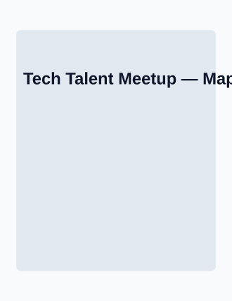 Tech Talent Meetup — Job Fairs flyer template