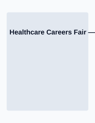 Healthcare Careers Fair — Job Fairs template