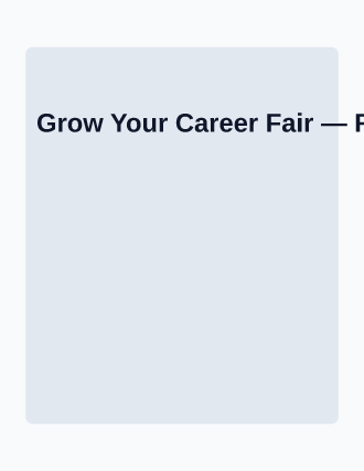 Grow Your Career Fair — Job Fairs flyer template