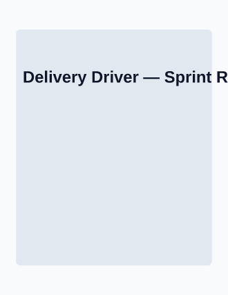 Delivery Driver — Jobs template