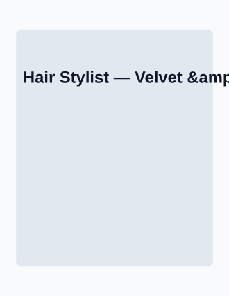 Hair Stylist — Jobs flyer template