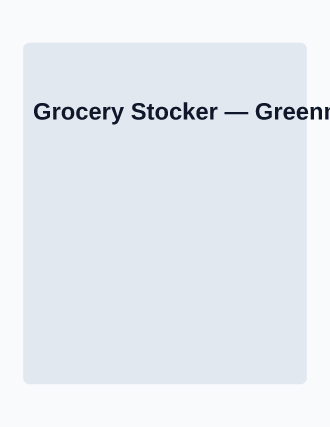 Grocery Stocker — Jobs flyer template