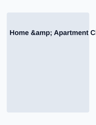 Home & Apartment Cleaning — Services Offered template