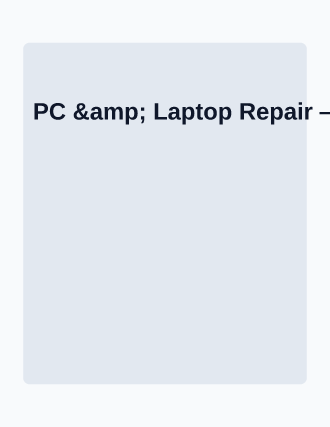 PC & Laptop Repair — Services Offered flyer template