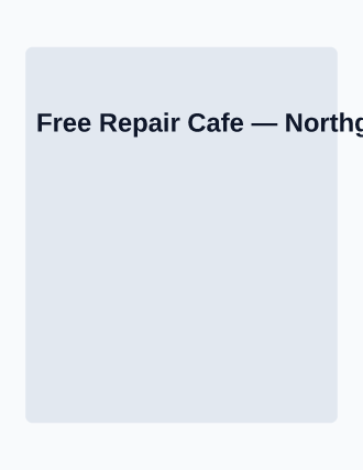 Free Repair Cafe — Free Services flyer template
