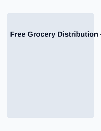 Free Grocery Distribution — Free Services flyer template