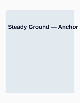 Steady Ground — Addiction Recovery flyer template