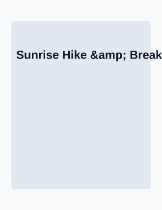 Sunrise Hike & Breakfast — Addiction Recovery flyer template
