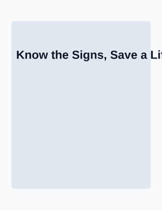 Know the Signs, Save a Life — Addiction Recovery flyer template