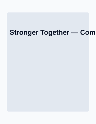 Stronger Together — Addiction Recovery flyer template