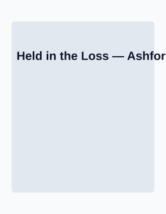 Held in the Loss — Mental Health template