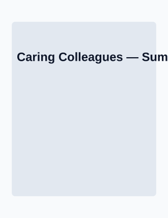 Caring Colleagues — Suicide Prevention flyer template