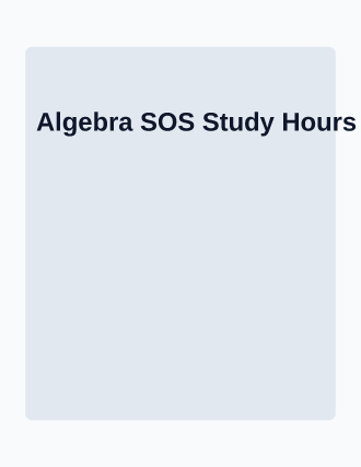 Algebra SOS Study Hours — Study Groups flyer template
